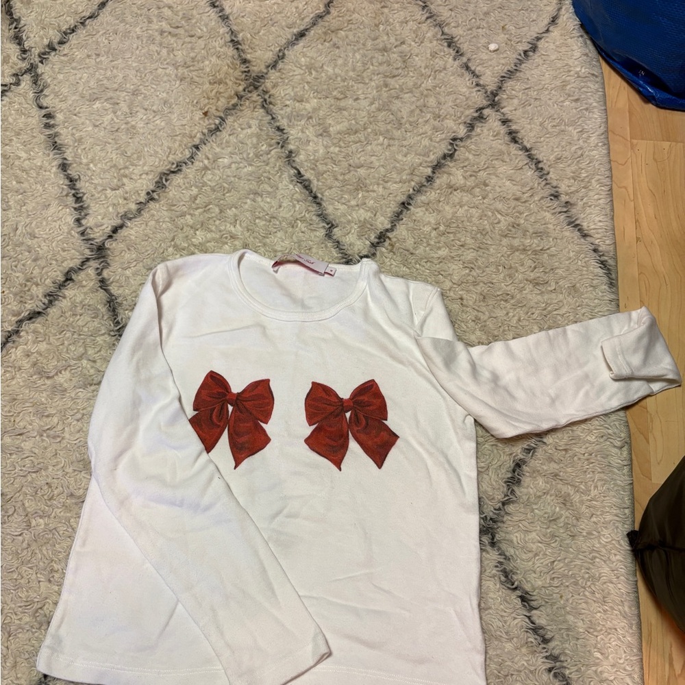 Lisa Says Gah  Shirt with Red Bows